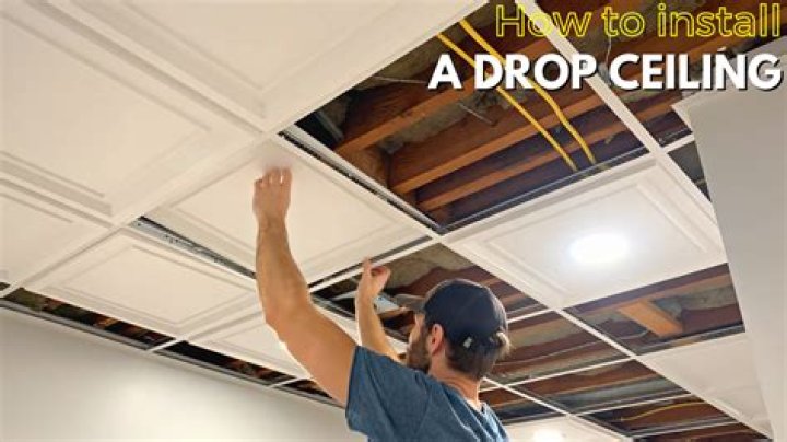 Can an outlet be installed in a drop ceiling?