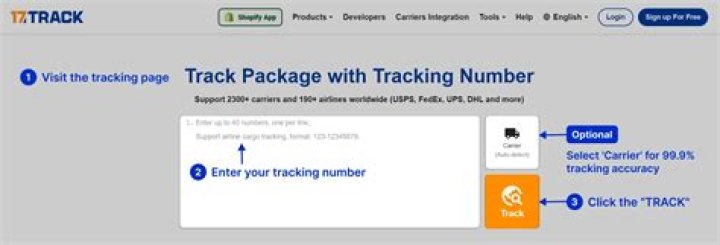Can you get tracking number from receipt number?
