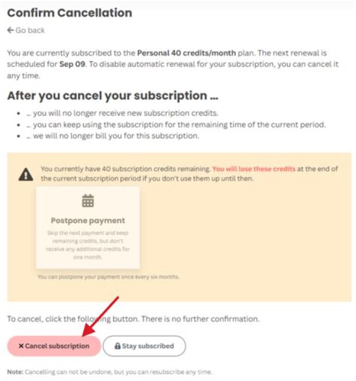 How do I cancel auto subscription on Amazon?