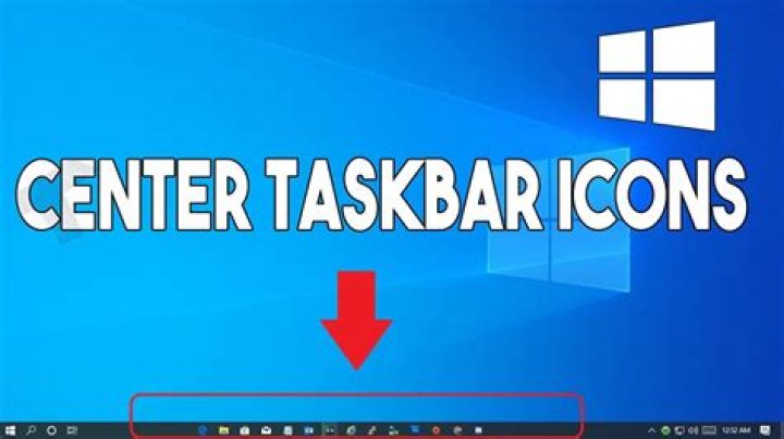 How do I center my taskbar icons?
