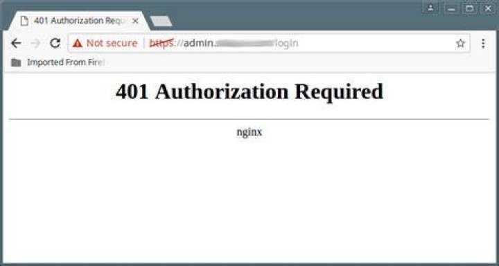 How do I fix 401 authorization required error?