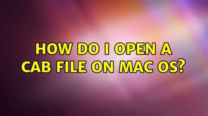How do I open a CAB file?