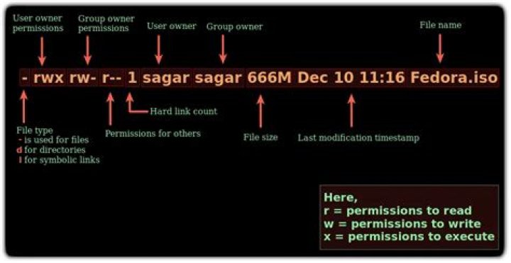How do I read ls permissions?