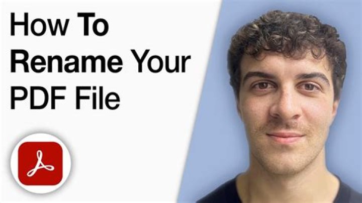 How do I rename a PDF content?
