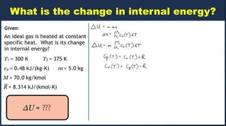 How do you calculate energy change from temperature?