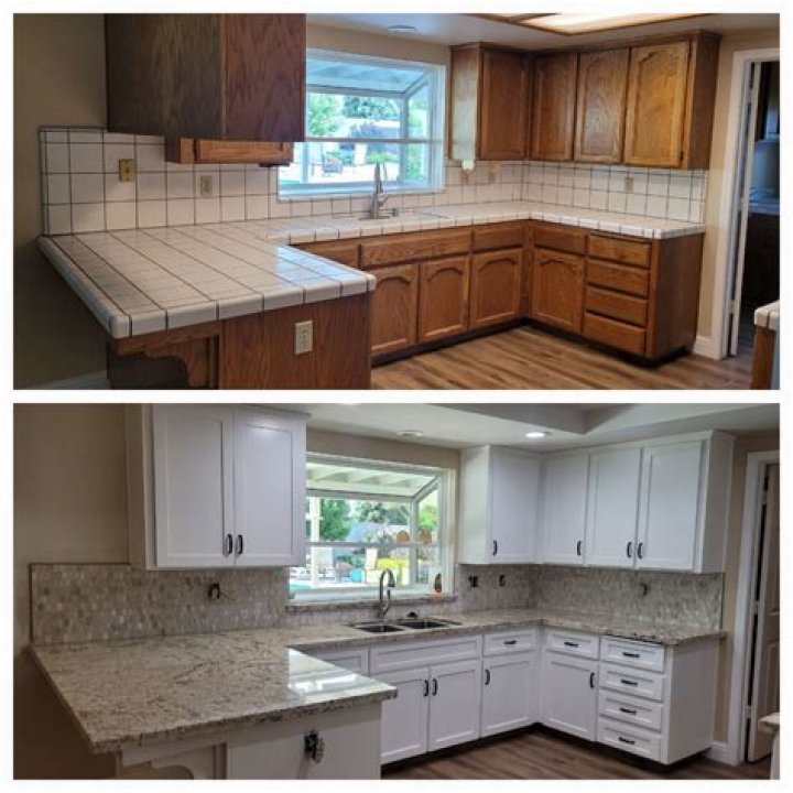 How do you line new cabinets?