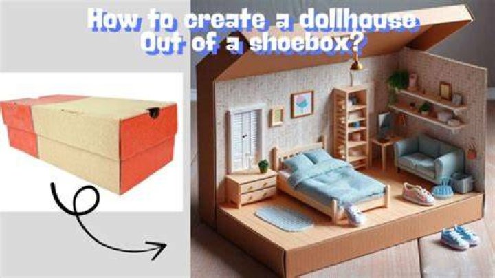 How do you make a Barbie house out of a shoebox?