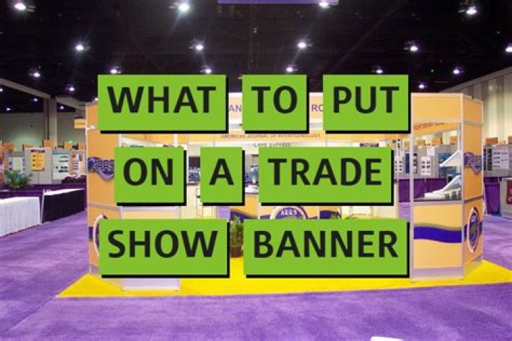 How do you make a trade show banner?