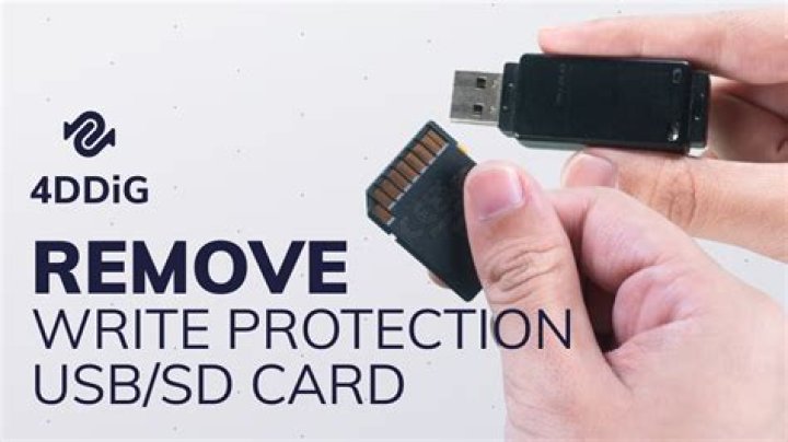 How do you remove write protection on a SD card?