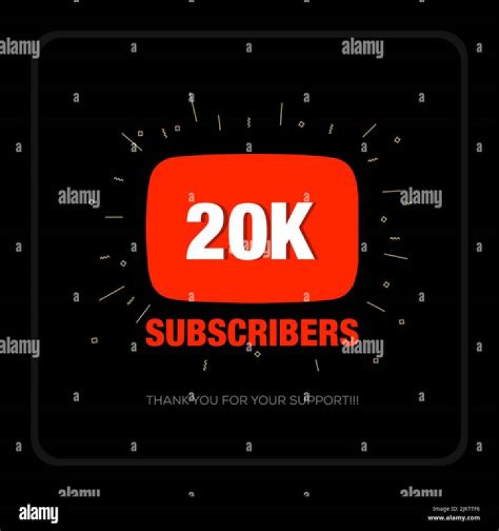 Is 20k subscribers a lot?