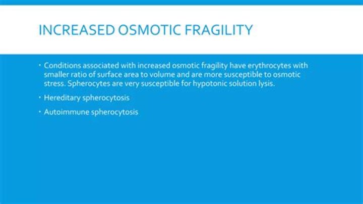 Is osmotic fragility increased in hereditary spherocytosis?