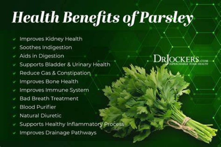 Is parsley water good for kidneys?