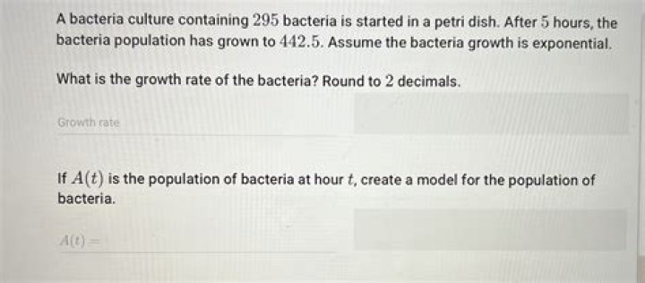 What affects the population of bacteria?