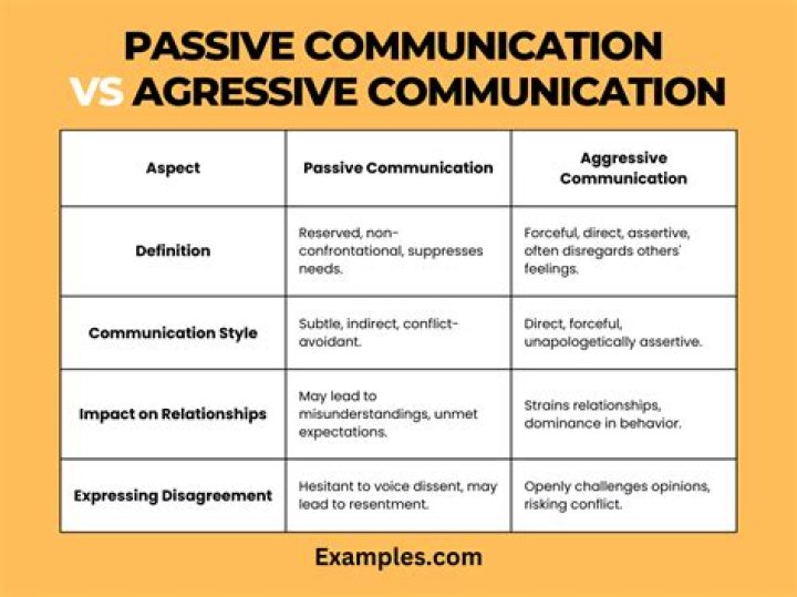 What are examples of passive aggressive comments?