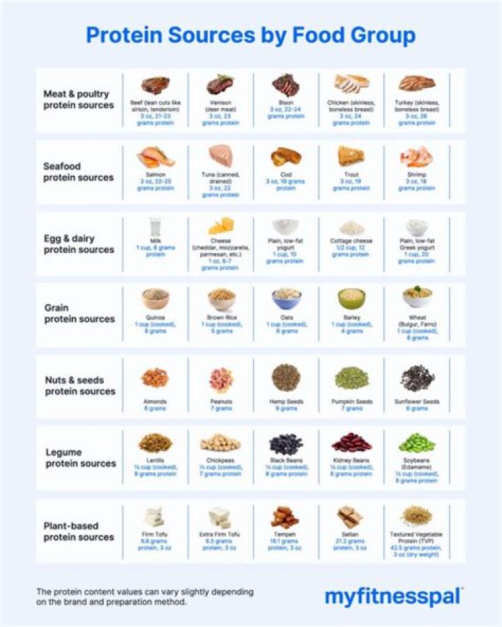 What are the 10 sources of protein?