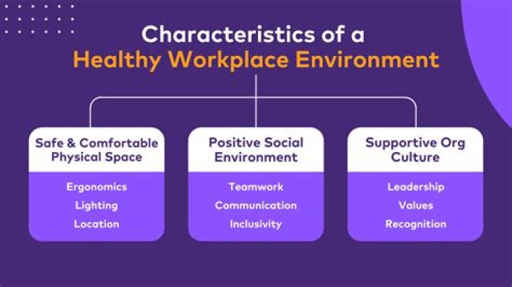 What are the components of a healthy work environment?