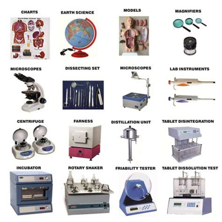What are the equipment used in laboratory?