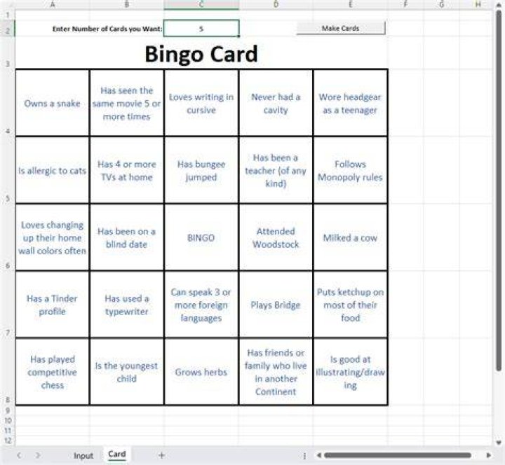 What can I use to mark bingo cards?