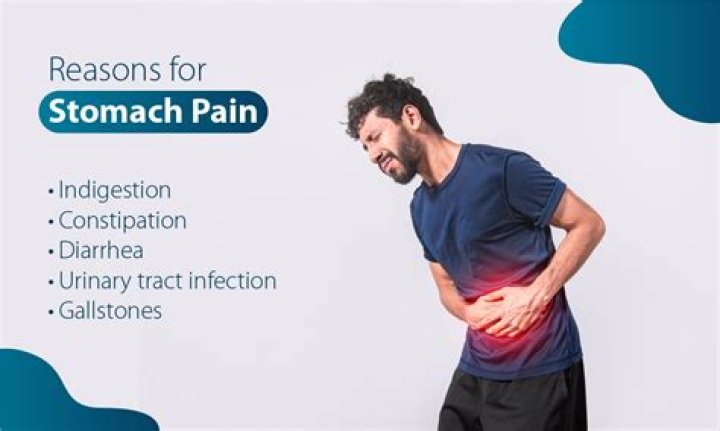 What causes severe stomach pain and sweating?