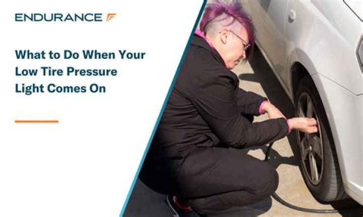 What do you do when your tire pressure light comes on?
