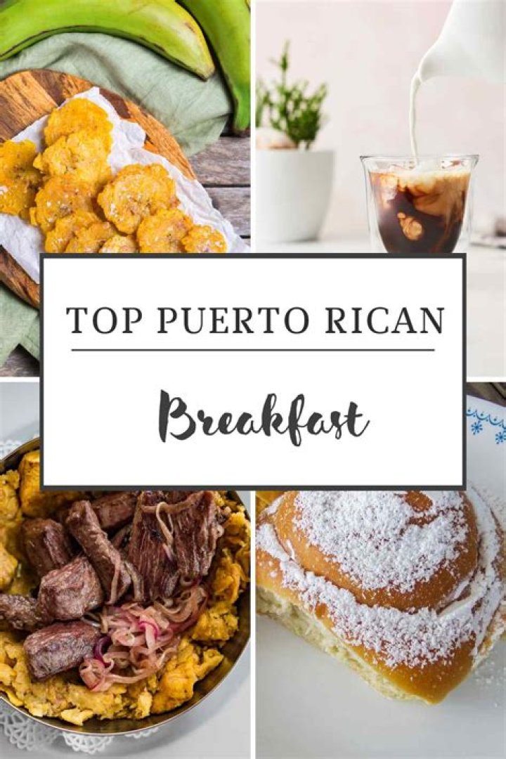 What does a Puerto Rican breakfast look like?