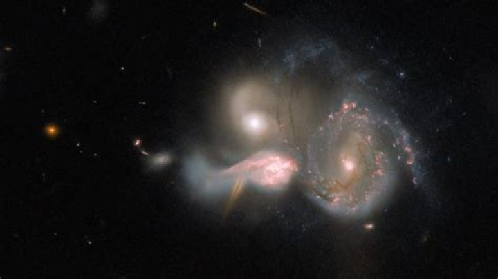 What galaxies are colliding?