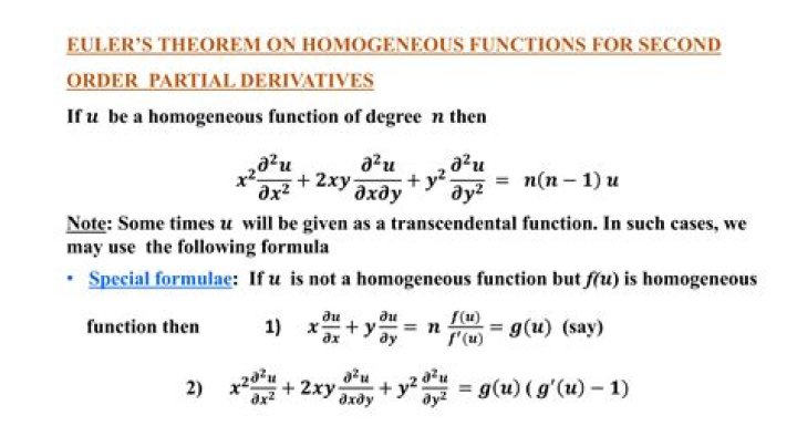What is a homogeneous second order equation?