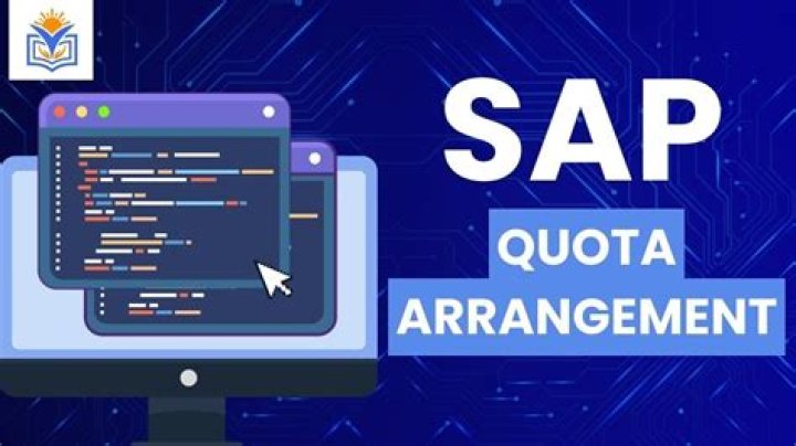 What is a quota arrangement in SAP?