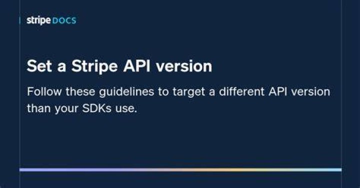 What is API version in Stripe?