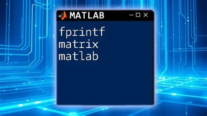 What is %d in MATLAB fprintf?