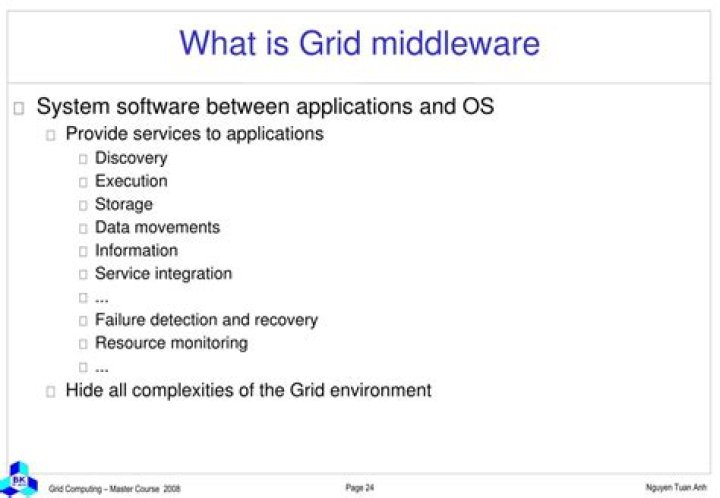 What is grid middleware?