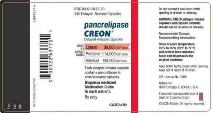 What is the drug pancrelipase used for?