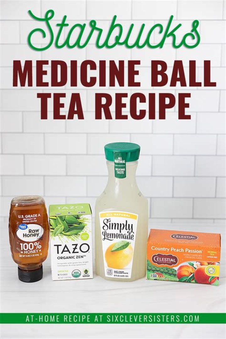 What is the medicine ball at Starbucks made of?