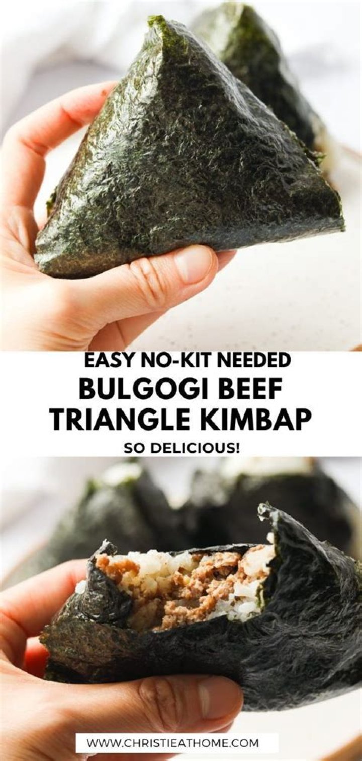What is the triangle kimbap called?