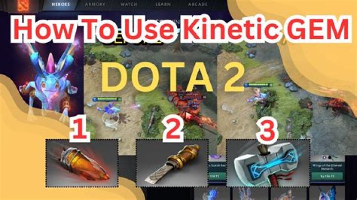 What is the use of kinetic gem in Dota 2?