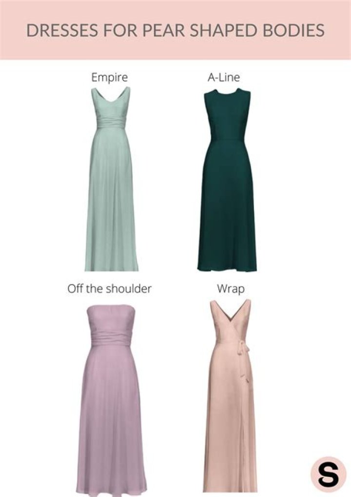 What kind of dresses suit pear shapes?