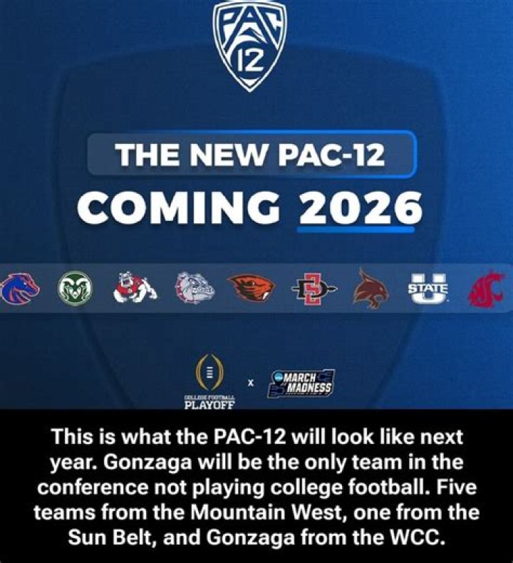 What teams are in the Pac 12 Football conference?