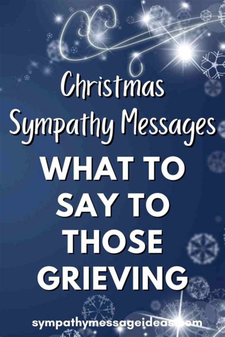 What to say in a Christmas card for someone who is grieving?