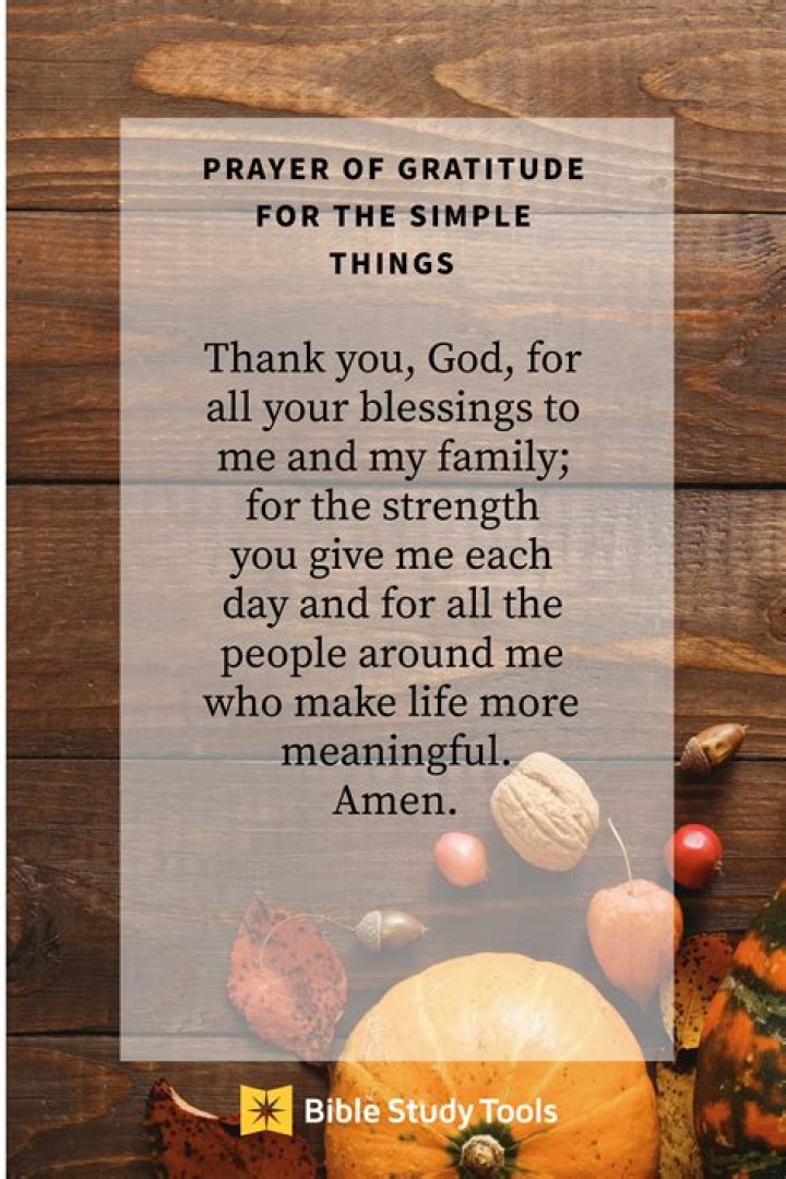 Where can I find prayer of thanksgiving in the Bible?