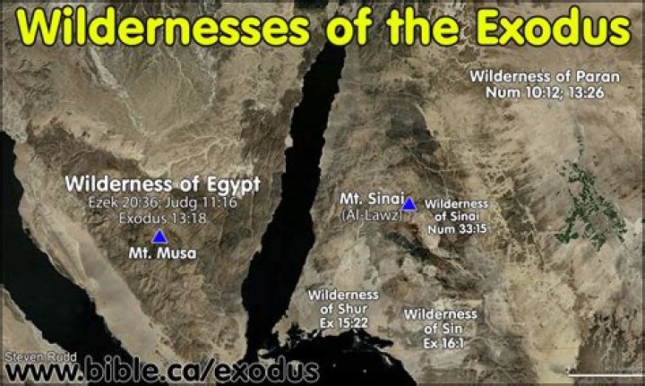 Where is Mount Horeb in Exodus?