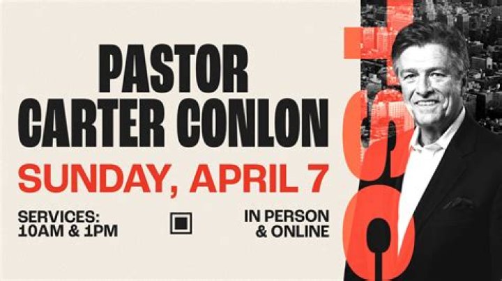 Where is pastor Carter Conlon now?