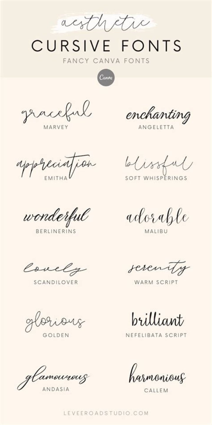 Which is the best font for cursive handwriting?