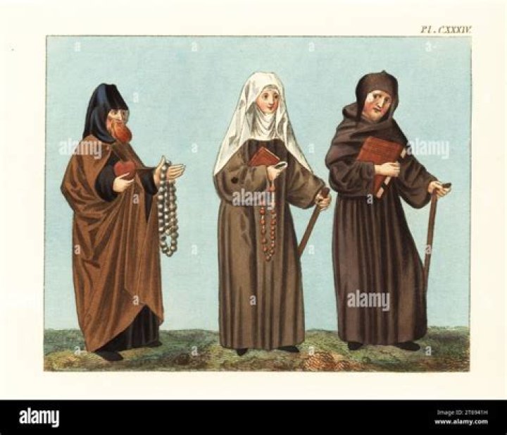 Which monks wore brown habits?