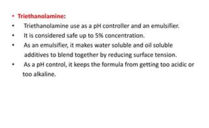 Who makes triethanolamine?
