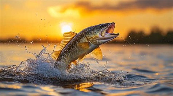 Why do fish jump out of the water in the lake?